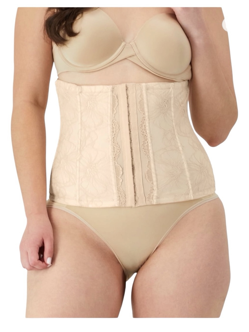 NWT maidenform High-Waist Lace Waist Trainer Shapewear – Nude